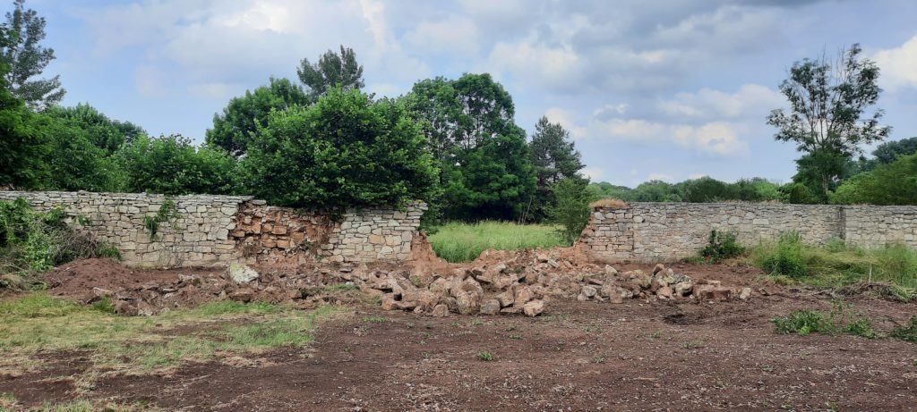 Freilegung Mauereinbruch